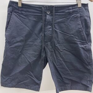 James Perse Black Flat Front Shorts